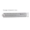 Clear Acrylic Folding Ruler Straight Ruler for Student Teachers, Math