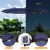 Bonosuki 13ft Large Patio Umbrella with Solar Lights, Outdoor Double-Sided