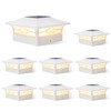 Solar Post Cap Lights Outdoor 8pack, Waterproof Solar Powered Deck