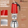 Suiitat Moka Pot, 6 Cups (10.6 oz) Stovetop Espresso Maker,