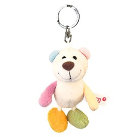 NICI Rainbow Bear Key Ring, 3.9 inches (10 cm)