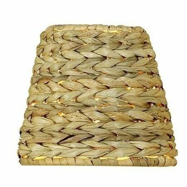 Upgradelights All Natural Woven Seagrass 12 Inch Washer Fitter Lampshade with Matching Harp an
