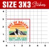 SUNHADO (3Pcs) Out of Breath Hiking Society Sticker Funny Hiker