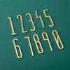 3.9Inch Self Adhesive Solid Brass English Letters for Wall Decor
