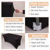 Kesfey 8ft Spandex Tablecloths Stretch Table Cover, Rectangular Table Fitted