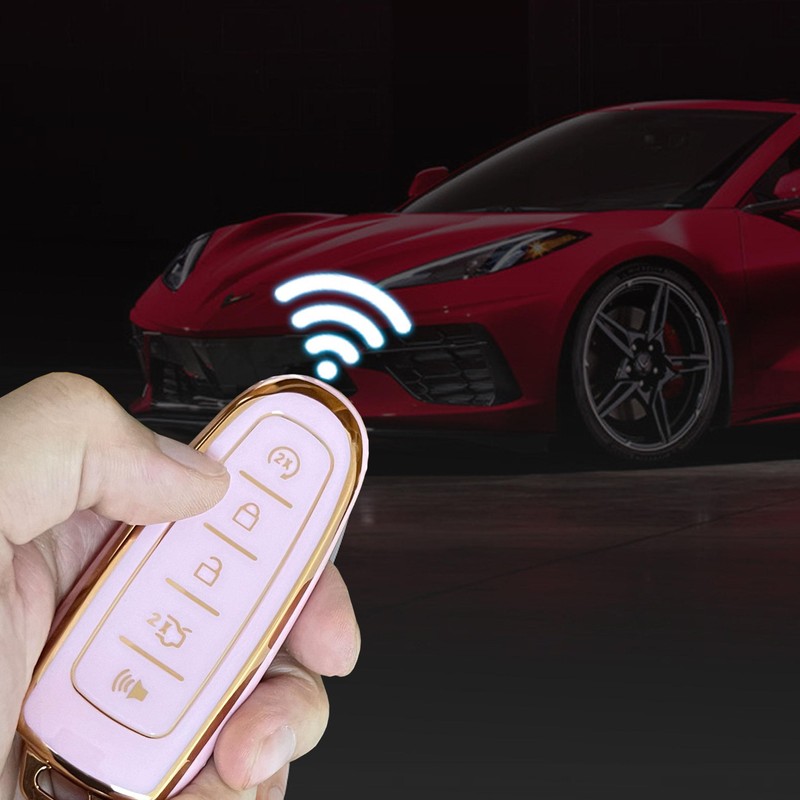 QIXIUBIA for Ford Key Fob Cover Keyless Remote Smart Key