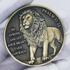 Lion Religious Challenge Coin - Psalm 31:24 & Joshua 1:9