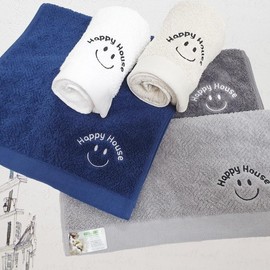WP Premium Thick Hotel Towel Smile 190 Coma Towel First Birthday Hotel Towel Coma Smile 190g white