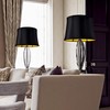 GOSO Medium Black Drum Lamp Shade for Table Lamps Floor
