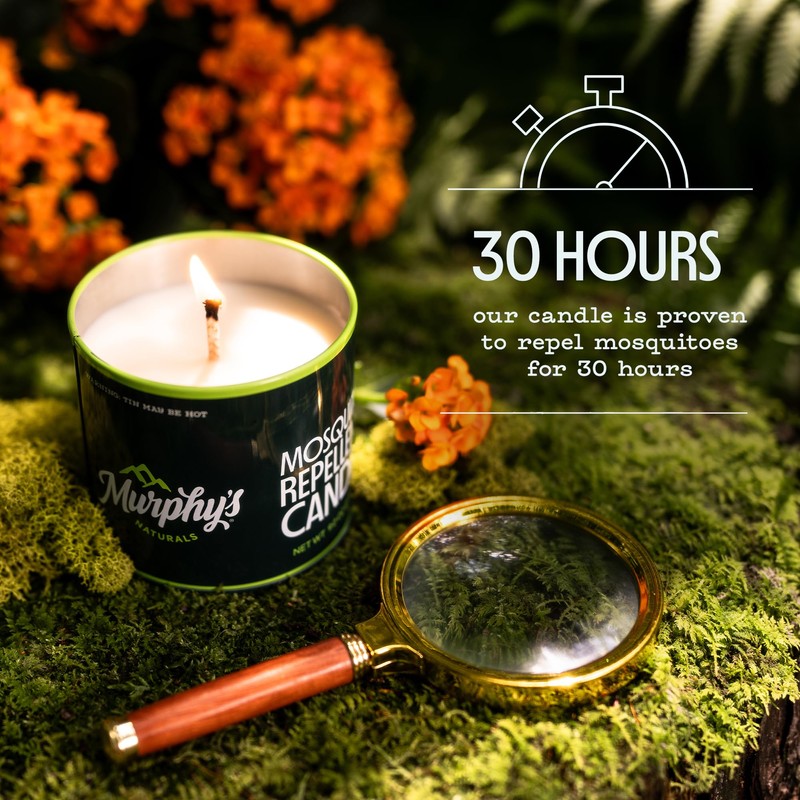 Murphy's Naturals Mosquito Bug Repellent Candles for Outdoor Patio, Citronella