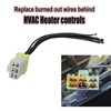 Wyrxalon Manual Heater/AC HVAC control replacement wire pigtail 655-58785 Compatible