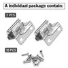 60 Pack 30 Pairs Wrap Around Cabinet Hinges, Brushed Nickel
