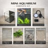 LYPHARD AQUARIUMS Mini Aquarium Set Fish Tank Shrimp Tank Snails