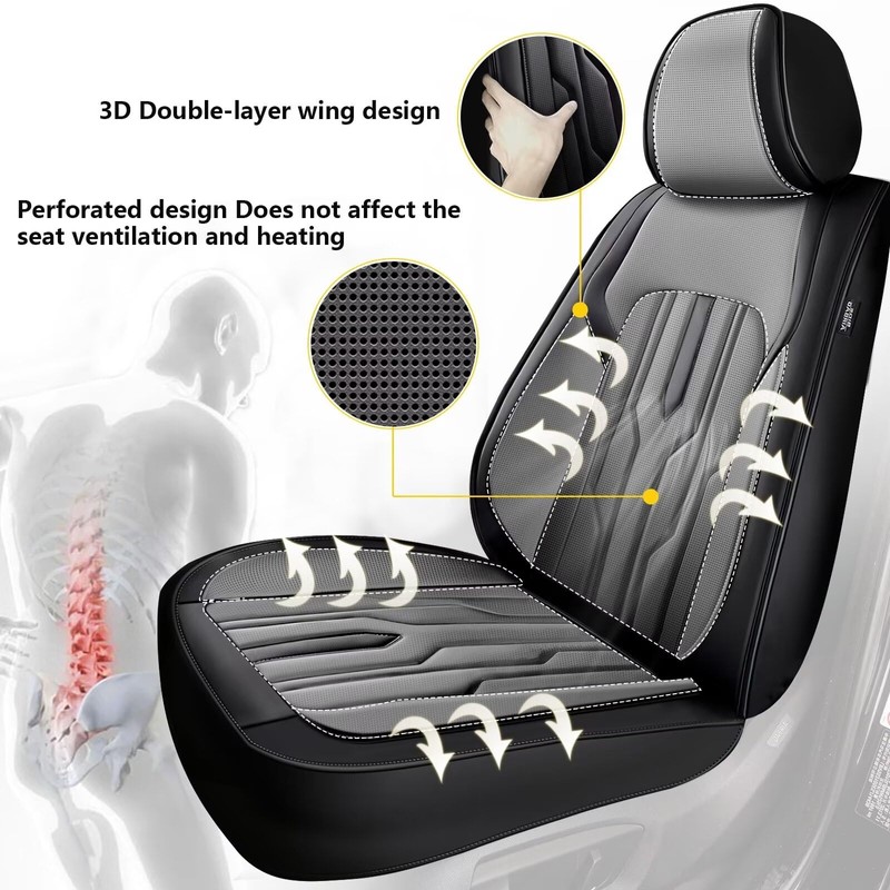 Custom Fit for Nissan Kicks 2018-2025 2026 Car Seat Covers