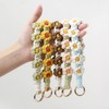 Poagoep Boho Keychain Handmade Keychain Wristlet Key Chain Wrist Lanyard