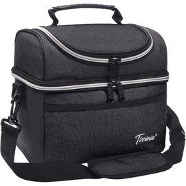 Tirrinia Insulated Lunch Bag for Women Men, Leakproof Thermal Bento Lunch Box, 2
