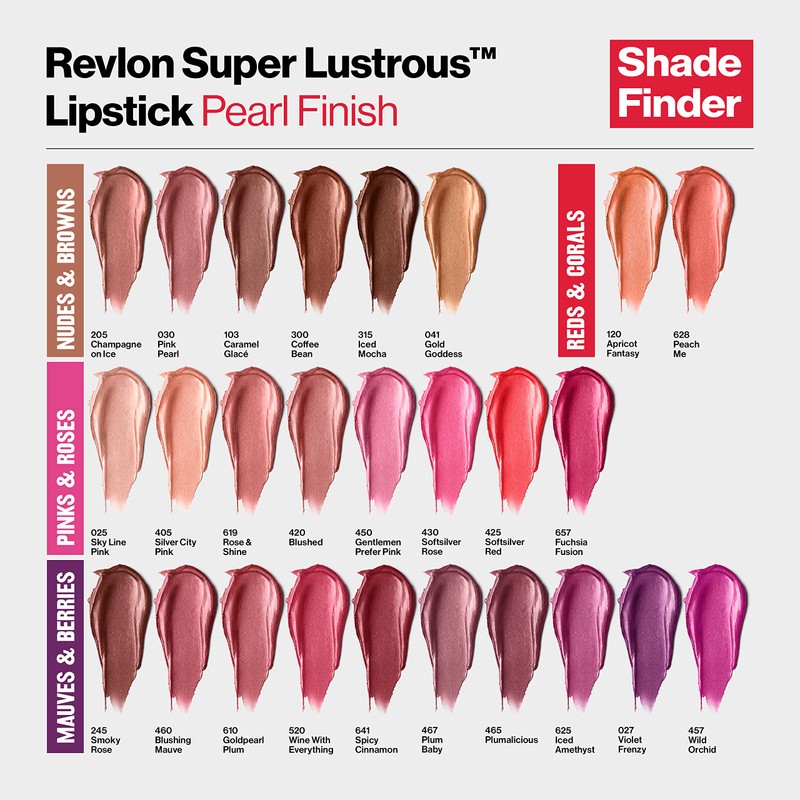 Revlon Super Lustrous Lipstick, Creamy Formula For Soft, Fuller-Looking Lips,