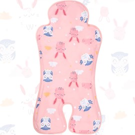 Pinkunn Gel Car Seat Cooler Pad Car Seat Cooling Pad Chair Ice Breathable Pad Summer Ice Seat Cooler Mat Summer Chair Cooler Liners Cushion for Stroller Baby Dining Chair, Safety Seat(Pink Rabbit)