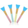 Cuttte 4pcs Silicone Face Mask Applicators, Hairless Facial Brushes for
