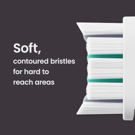 quip Ultra Brush Pod Refill Heads - 4 Pack - Verified quip Brush Head Refills for Sonic Electric Toothbrushes - Soft Bristles, Compact - Last 3 Months Each - White