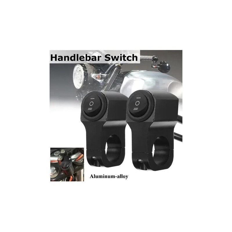 2pcs Switch Pasos Off Aluminio Manubrio Bici Moto