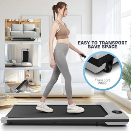 famous brand Under Desk Treadmill Walking Pad 2In1 2.5HP Low Noise Remote Control Walking Pad - Gray