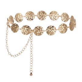 Womens Chain Belt Metal Gold Chain Belt for Woman Western Cowgirl Boho Metal Belts for Women for Dress Jeans Country Concert Outfit