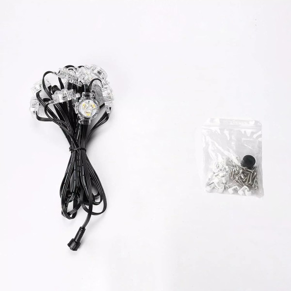 Unbranded 16.4ft Extension Lights with Clips+Screws RGBW Smart IC Permanent