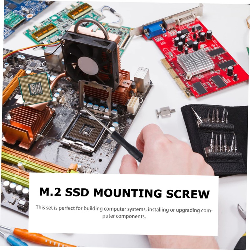 Tofficu 1 Set SSD Screw Kit for Motherboard Durable Stainless