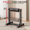 BODYRHYTHM Bulgarian Split Squat Stand, Single Leg Squat Roller Stand