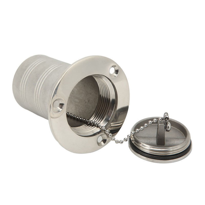 Boat Filler Right Angle Clamshell 316 Stainless Steel Hardware for