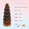 MLETULIPS Curly Crochet Braiding Hair Extensions Deep Wave Braiding Hair