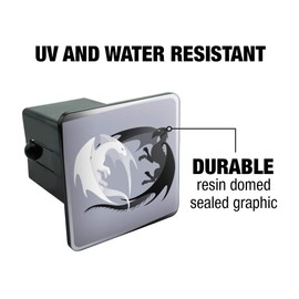 GRAPHICS & MORE Dragons in Love Tow Trailer Hitch Cover Plug Insert