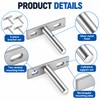 4PCS Invisible Floating Shelf Brackets Heavy Duty Solid Metal Hidden