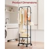 Sakugi Heavy Duty Premium Clothes Rack with 2-Tier Mesh Shoe