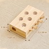 Piegricdiat Whack-a-Mole Interactive Cat Toy,Eco-Friendly Wooden Activity Center with 3