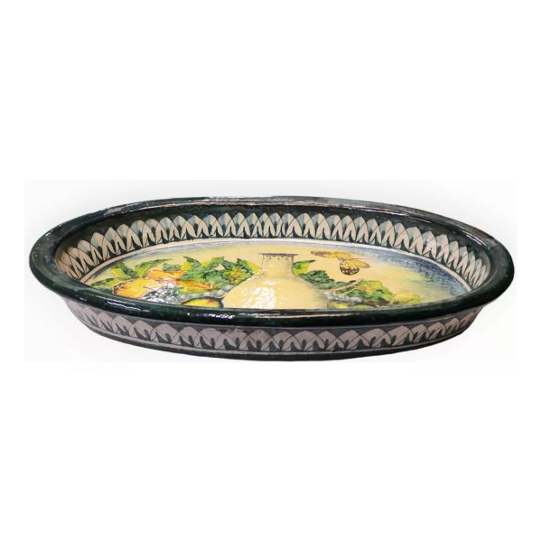 Sesuconsa by Proveer de Mexico Platón Frutero Ovalado Talavera