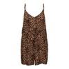 PIECES Women's Pcnya Slip Playsuit Bf BC Jumpsuit, Black/Aop:Leo.