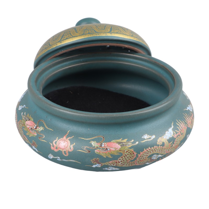 Incense Burner Ceramic Colour Enamel Exquisite Pattern Retro Incense Cone