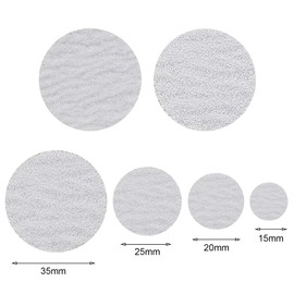 LSFWJP 50-Pack Self-Adhesive Pedicure Sandpaper Discs for Foot Exfoliation and Nail Polishing (80#, 35mm)