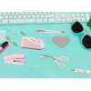 Pink Office Supplies, Pink Desk Accessories Set Stapler, Tape Dispenser,