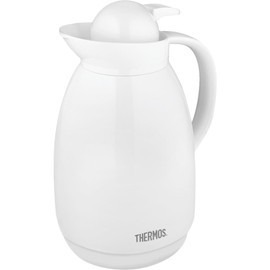 Thermos 34OZ WHT Glass Carafe, Pack of 1, white