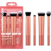 REAL TECHNIQUES, Face Base Set, Kit de Brochas de Maquillaje