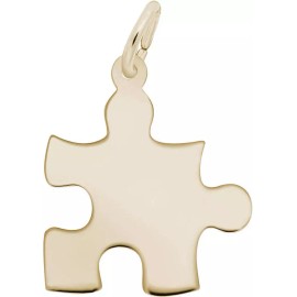 Rembrandt Gold-Plated Sterling Silver Puzzle Piece Charm by Rembrandt