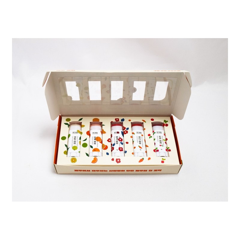 Jaejoohaejae lip balm 5-piece gift set - Jaejuhaehae lip balm