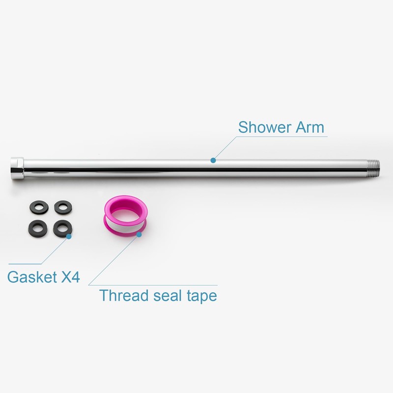 OFFO Shower Head Extension Arm, 16 in Shower Arm Extension