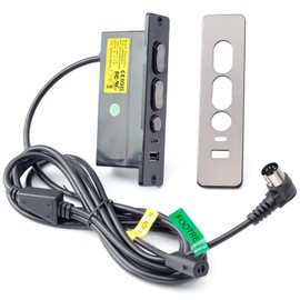 R22231010041 Electric Recliner Power Sofa Switch with USB A C Ports Replacement for Dewert for Kaidi Lift Chair Motors Replace 23300047X000 DL-SK-091-D2-01, with 5 Button 5 Pin Male 2-Pin Female