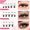 DIY Eyelash Extensions Set, 8-16 mm, Mixed Fluffy Eyelashes, Individual