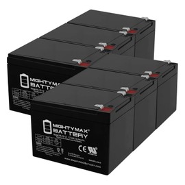 Mighty Max Battery ML12-12 - 12 Volt 12 AH SLA Battery F2 Terminal - Pack of 6