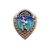 Norwegian Foot March copper pin crest